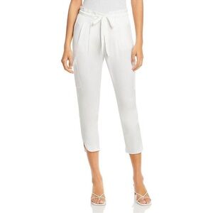 Ramy Brook Womens white Ivory Satin Pocket Pull On Allyn Cargo Pants